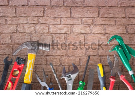 Tool renovation on bricks