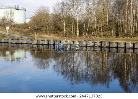 Similar – Image, Stock Photo sunken boat Old submerged