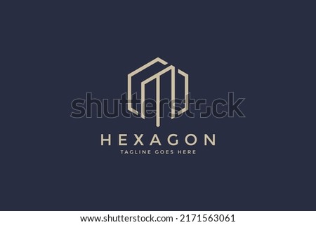 real estate logo, initial letter M vector template