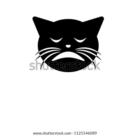 weary cat icon. Element of emotions icon for mobile concept and web apps. Detailed weary cat icon can be used for web and mobile on white background