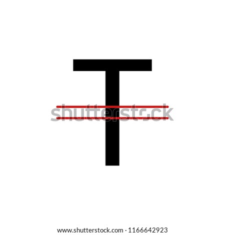 double strike text icon. Element of text editor sign icon. Premium quality graphic design icon. Signs and symbols collection icon for websites, web design, mobile app