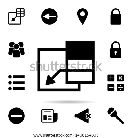 insert column icon. Universal set of web for website design and development, app development