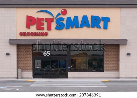 DARTMOUTH, CANADA - JULY 27, 2014: PetSmart. PetSmart  is a pet supply chain operating in Canada, The United States and Puerto Rico. PetSmart sells pet supplies and various other pet related services.