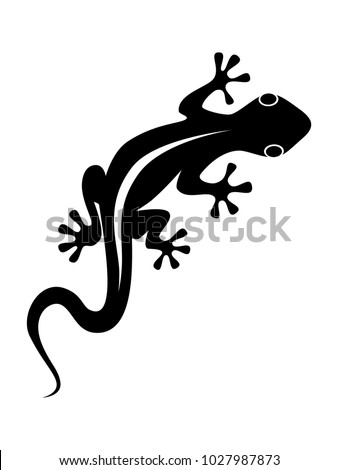 Free Gecko Silhouette Vector Art | 123Freevectors