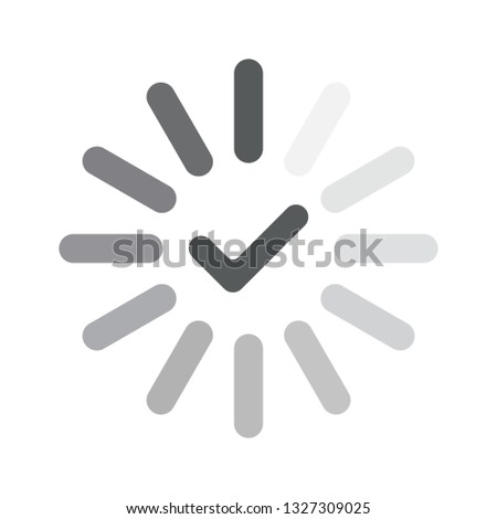 Icon process update software. Symbol update isolated on white background. Vector illustration