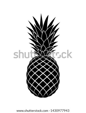 Pineapple Silhouette | Free download on ClipArtMag