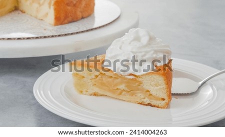 Similar – Image, Stock Photo Homemade organic whipped cream, product texture