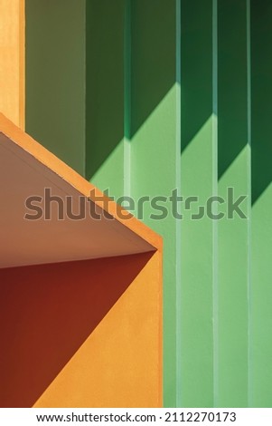 Similar – Image, Stock Photo Facade of modern multicolored building with narrow windows