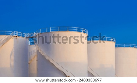 Similar – Image, Stock Photo Gas storage tanks