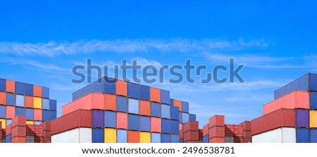 Similar – Image, Stock Photo Low angle view of rows of neoclassical balconies on the facade of a residential building