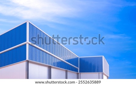 Similar – Image, Stock Photo Facade prefabricated building against evening sky