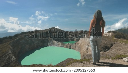 Similar – Foto Bild Frau genießt die Aussicht im Dead Horse Point State Park