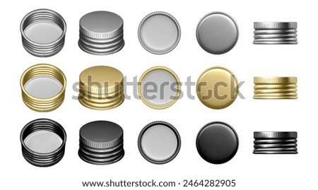 Similar – Image, Stock Photo caps in a metal bracket