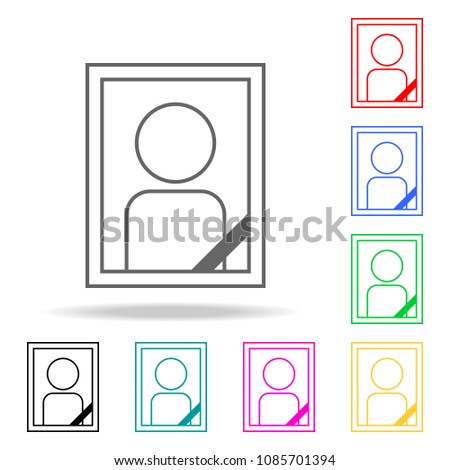 tombstone picture . Elements of human death in multi colored icons. Premium quality graphic design icon. Simple icon for websites, web design, mobile app, info graphics on white background