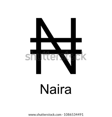 naira icon. Element of currency for mobile concept and web apps. Detailed naira icon can be used for web and mobile. Premium icon on white background