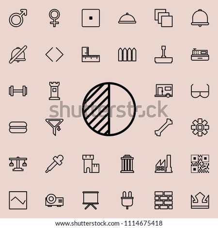 light setting sign icon. Detailed set of minimalistic line icons. Premium graphic design. One of the collection icons for websites, web design, mobile app on colored background
