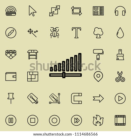 signal strength outline icon. Detailed set of minimalistic line icons. Premium graphic design. One of the collection icons for websites, web design, mobile app on colored background