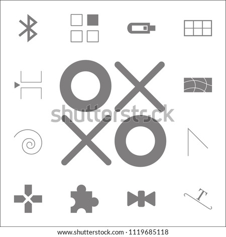 x o icon. Detailed set of minimalistic icons. Premium quality graphic design sign. One of the collection icons for websites, web design, mobile app on white background