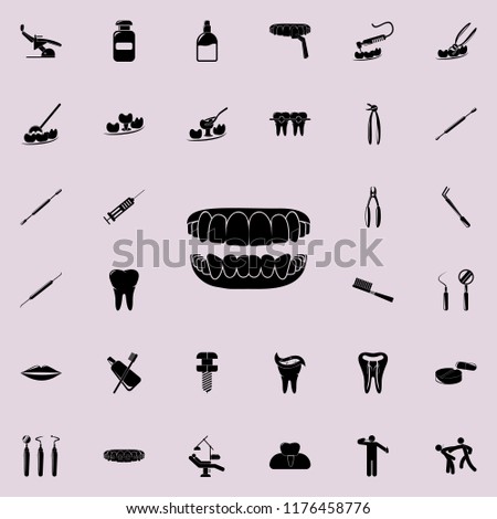 oral cavity icon. Detailed set of Dental icons. Premium quality graphic design sign. One of the collection icons for websites, web design, mobile app 商業照片 © 