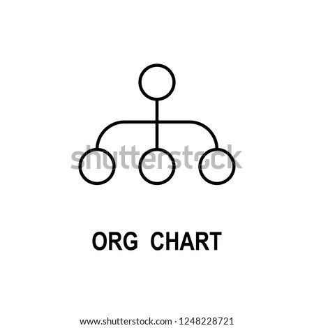 Organizational chart icon. Element of business structure icon for mobile concept and web apps. Thin line organizational chart icon can be used for web and mobile