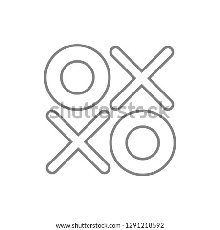 x o icon. Element of cyber security for mobile concept and web apps icon. Thin line icon for website design and development, app development