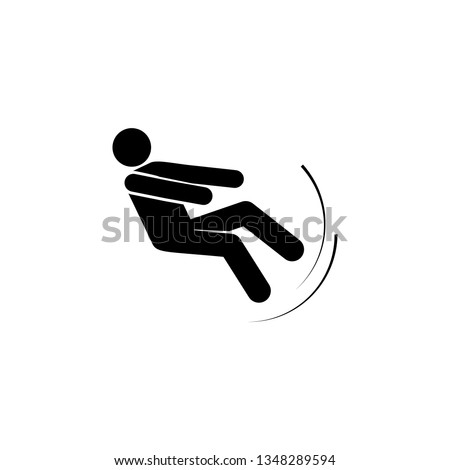 Man, fall, imbalance, person icon. Element of man fall down. Premium quality graphic design icon. Signs and symbols collection icon for websites, web design, mobile app