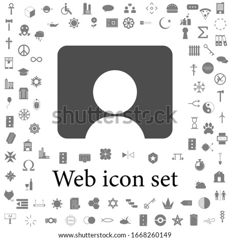 man on background icon. web icons universal set for web and mobile