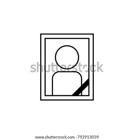 tombstone picture icon. Elements of human deaths icon. Premium quality graphic design icon. Baby Signs, outline symbols collection icon for websites, web design, mobile app on white background