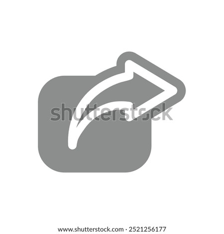 Share arrow vector icon. Sharing post or file symbol.