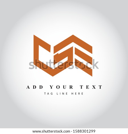 CSE text logo illustration vector art