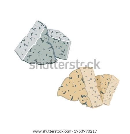 bright beautiful juicy illustration of cheese on the background