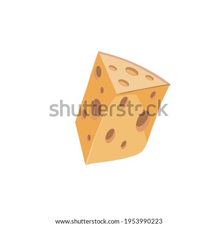 bright beautiful juicy illustration of cheese on the background