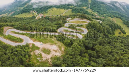 Image, Stock Photo Country road in Slovenia