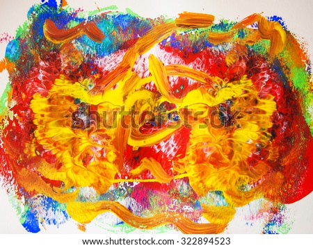 painting acrylic color abstract background texture on paper