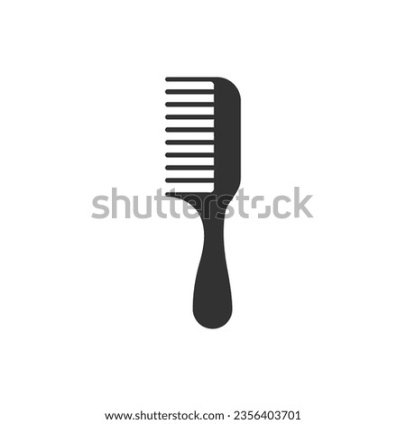 Comb glyph vector icon isolated. Comb stock vector icon for web, mobile app and ui design