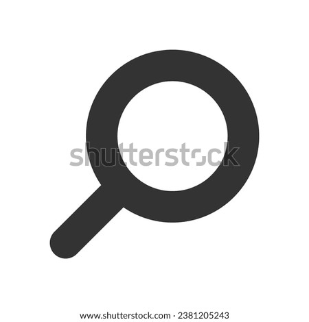 Search glyph vector icon isolated. Search stock vector icon for web, mobile app and ui design