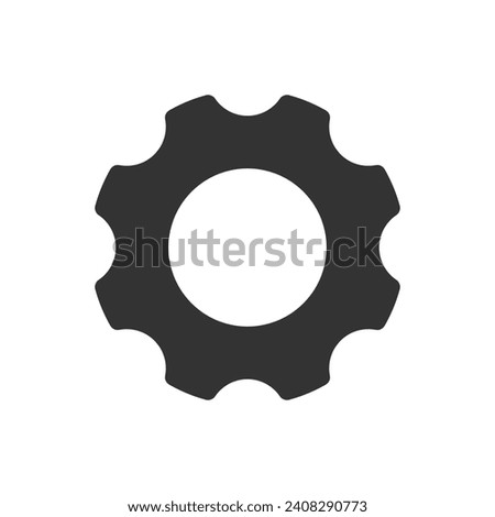 Settings glyph vector icon isolated. Settings stock vector icon for web, mobile app and ui design