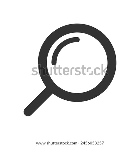 Search glyph vector icon isolated on white background. Search glyph vector icon for web, mobile and ui design
