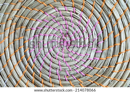 Wicker weaved basket texture