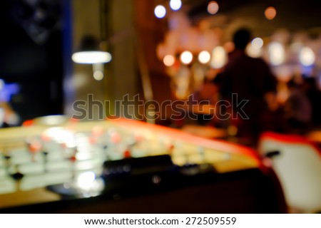Blurred background of an underground pub or restaurant