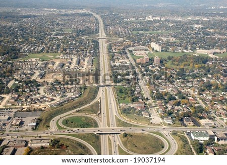 Aerial Hamilton Ontario, Canada
