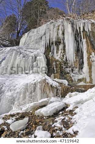 Webster Falls run off , Ontario Winter