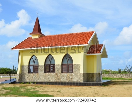 Alto Vista Chapel , built in 1952 on the site of the original, and first, Catholic church built in Aruba in 1750