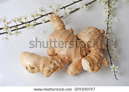Ginger for a good health and Asian food