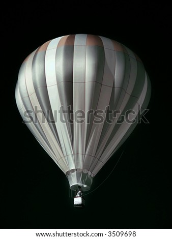 Hot air balloon in flight (taken with infrared camera)