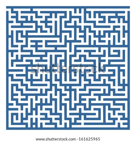 simple labyrinth with some wrong ways and exit