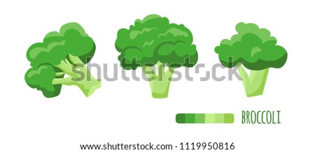 Illustration of healthy food, Broccoli.