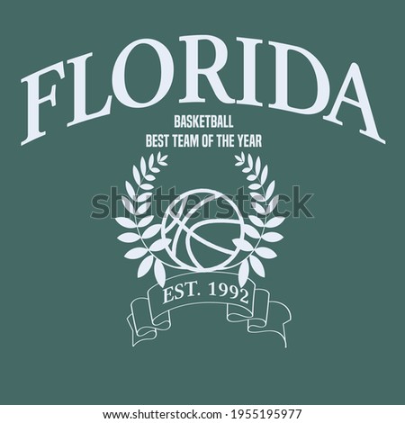 Varsity slogan print. College slogan typography print design. Vector t-shirt graphic or other uses. 