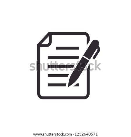 edit document icon vector