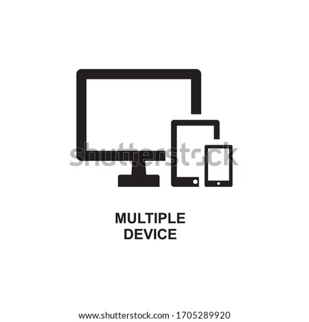 MULTIPLE DEVICE ICON , MOBILE DEVICE ICON